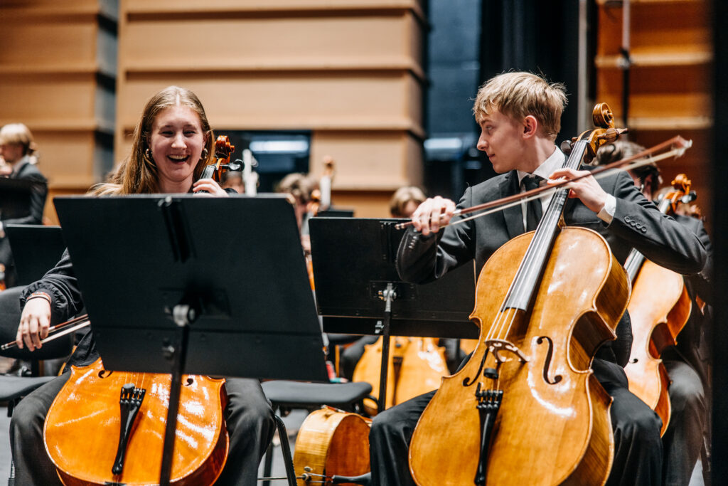 Bergen Filharmoniske Ungdomsorkester i Grieghallen i november 2025. Foto: Jone Lilleby